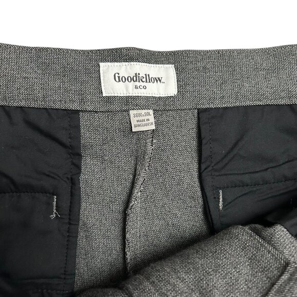Goodfellow & Co. Men's Size 38x30 Slim Fit Flat Front Slacks Pants Gray NWT - Picture 4 of 6